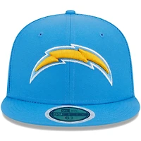 Youth New Era Powder Blue Los Angeles Chargers  Main 59FIFTY Fitted Hat