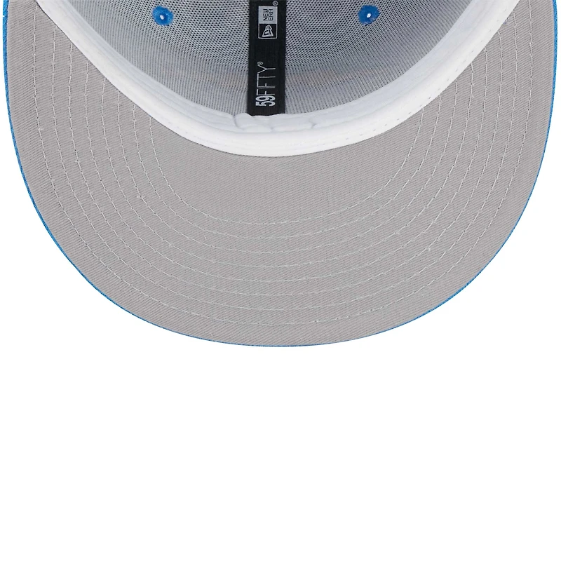 Youth New Era Powder Blue Los Angeles Chargers  Main 59FIFTY Fitted Hat