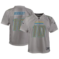 Maillot de jeu Atmosphere Los Angeles Chargers Nike Justin Herbert gris pour jeune