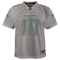 Maillot de jeu Atmosphere Los Angeles Chargers Nike Justin Herbert gris pour jeune