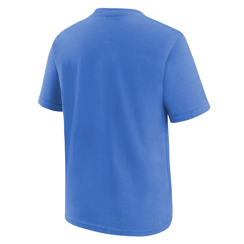 T-shirt Nike bleu poudré pour enfant avec logo des Los Angeles Chargers