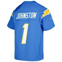 Maillot Nike Quentin Johnston bleu poudre pour jeune des Los Angeles Chargers