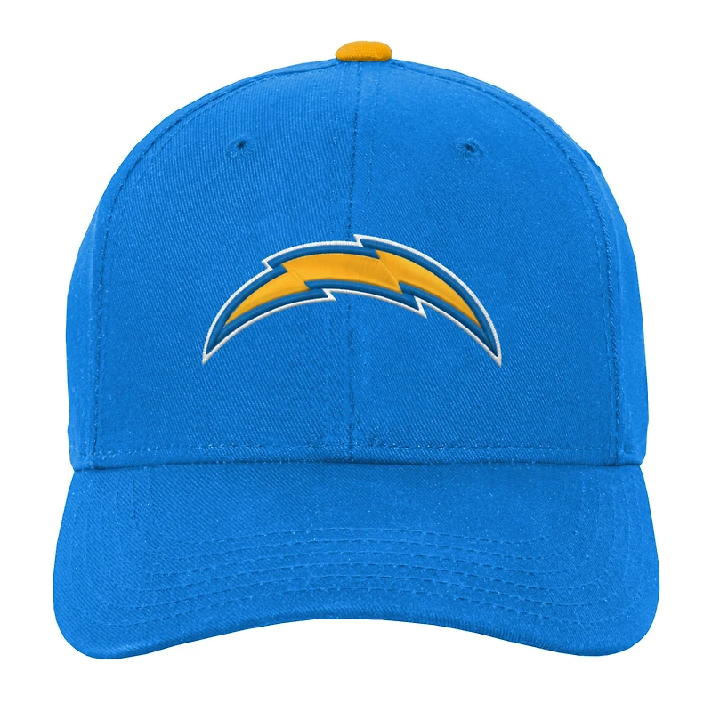 Youth Powder Blue Los Angeles Chargers Team Pre-Curved Adjustable Hat
