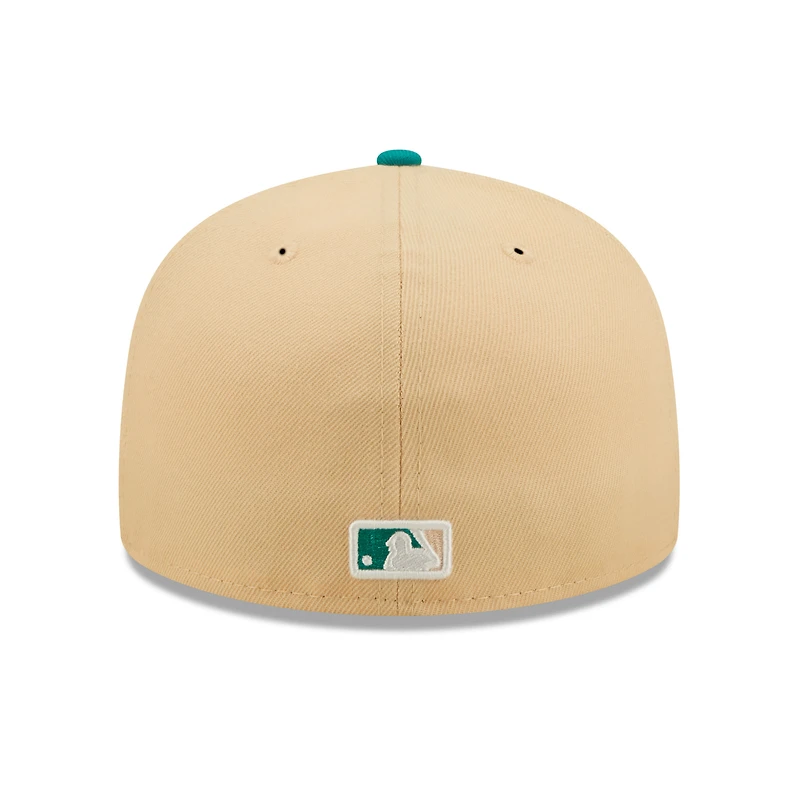Casquette ajustée 59FIFTY Los Angeles Dodgers Mango Forest New Era pour homme, naturel/bleu sarcelle