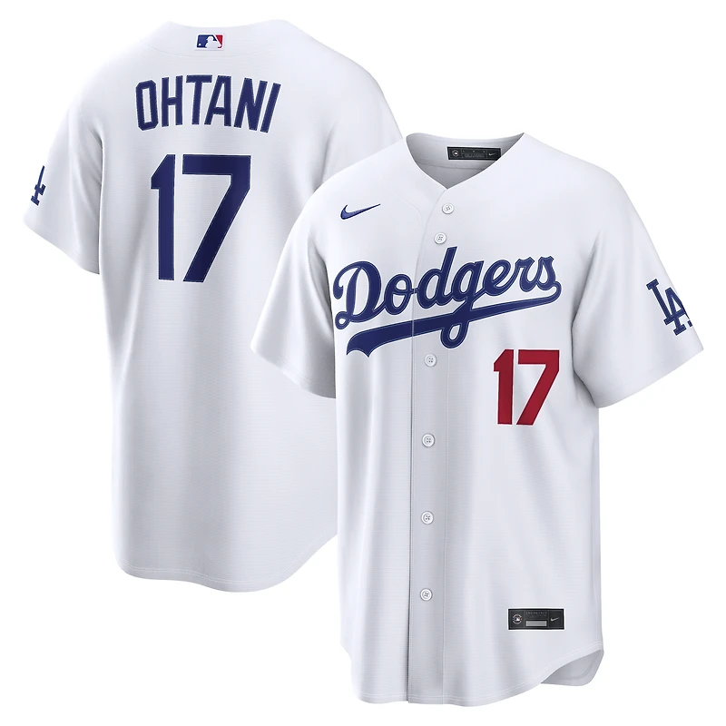 Maillot domicile Nike Shohei Ohtani blanc des Dodgers de Los Angeles pour homme