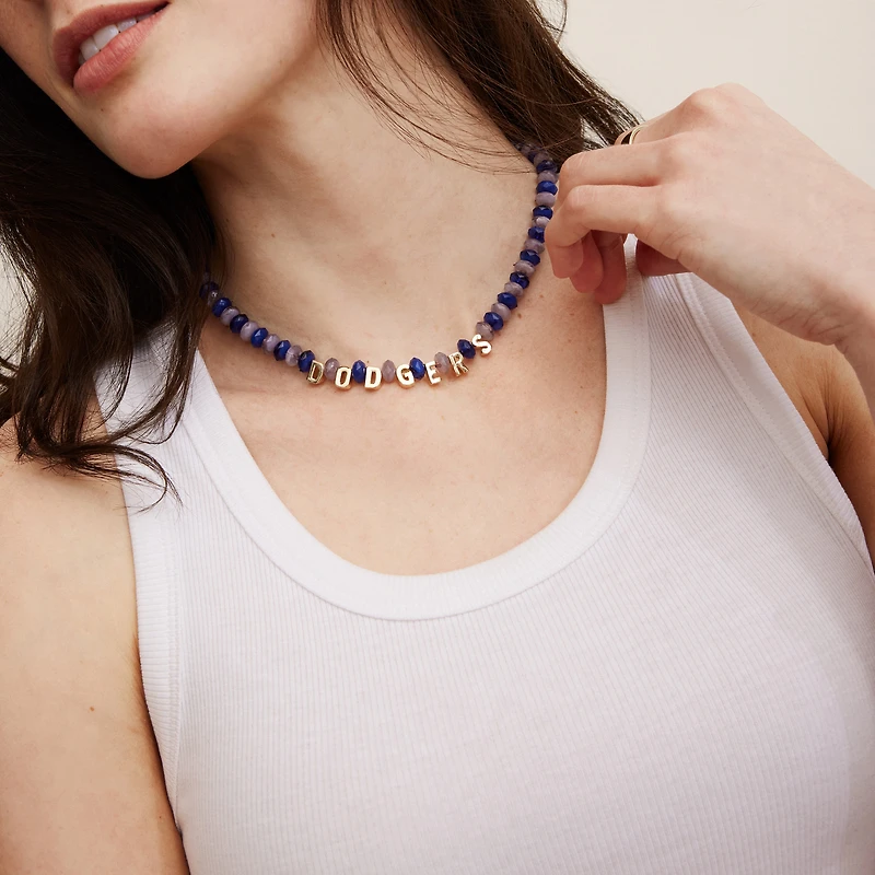BaubleBar  Los Angeles Dodgers Beaded Necklace