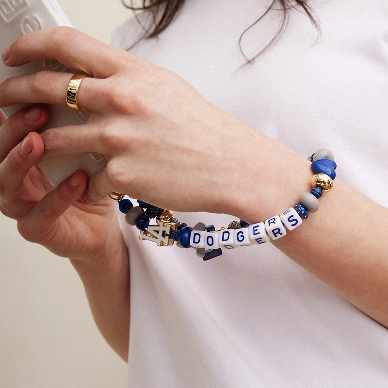 BaubleBar Los Angeles Dodgers Beaded Phone Charm