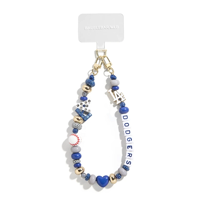 BaubleBar Los Angeles Dodgers Beaded Phone Charm