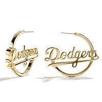 Boucles d'oreilles créoles BaubleBar Los Angeles Dodgers (logo)