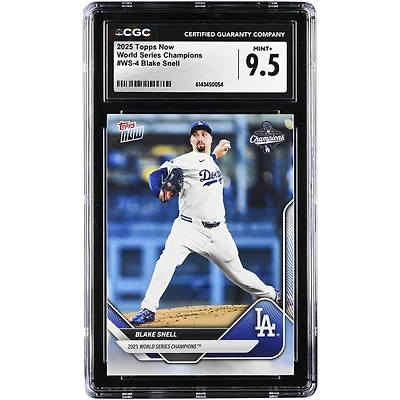 Blake Snell Los Angeles Dodgers 2025 Topps Now '25 World Series Champions #WS-4 CGC Authenticated Card