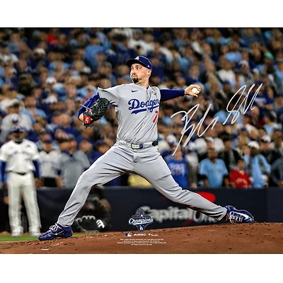 Blake Snell Los Angeles Dodgers Autographed 2025 World Series Champions 16" x 20" Photograph 