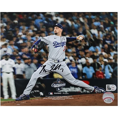 Photographie autographiée de Blake Snell, champion des World Series 2025 des Dodgers de Los Angeles (8" x 10")