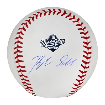 Blake Snell Los Angeles Dodgers Autographed  2025 World Series Logo Baseball 