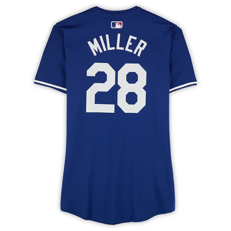 Bobby Miller Los Angeles Dodgers Player-Issued #28 Royal Jersey from the 2024 MLB Season