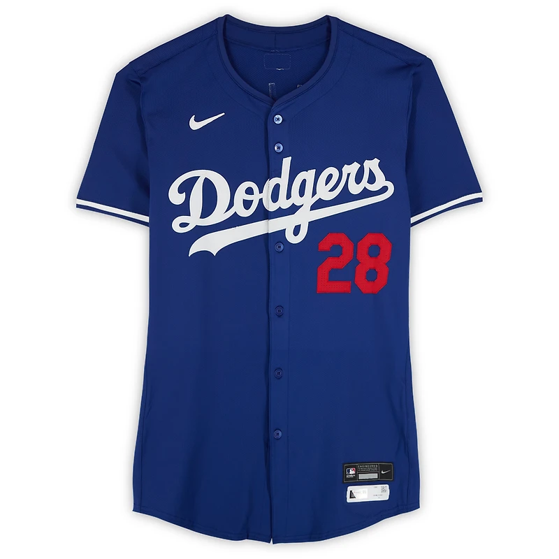 Bobby Miller Los Angeles Dodgers Player-Issued #28 Royal Jersey from the 2024 MLB Season