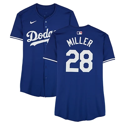 Bobby Miller Los Angeles Dodgers Player-Issued #28 Royal Jersey from the 2024 MLB Season