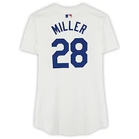 Bobby Miller Los Angeles Dodgers Player-Issued #28 White Jersey from the 2024 MLB Season