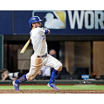 Chris Taylor Los Angeles Dodgers Unsigned 2020 MLB World Series Champions Hitting Photograph