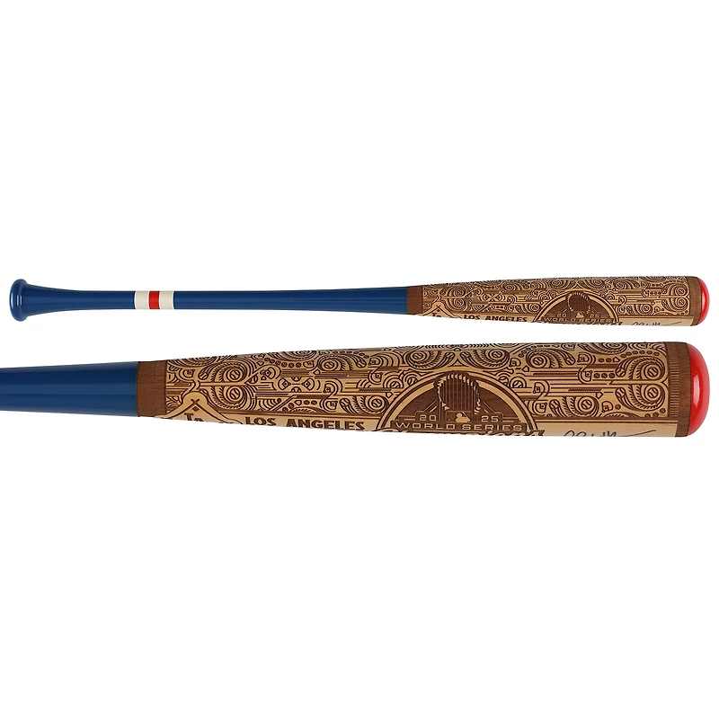 Clayton Kershaw Los Angeles Dodgers Autographed 2025 World Series Champion Pillbox Bat Company Mural Series Bat