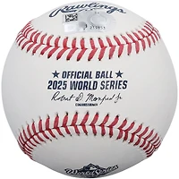 Clayton Kershaw Los Angeles Dodgers Autographed  2025 World Series Logo Baseball