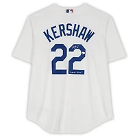 Clayton Kershaw Los Angeles Dodgers Autographed White Nike Replica Jersey with "3000th K 7/2/25" Inscription 