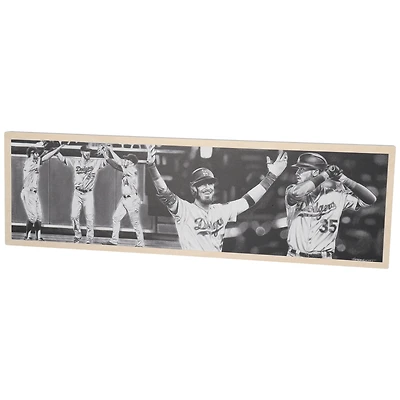 Cody Bellinger Los Angeles Dodgers non signé 24" x 7,75" 24" x 7,75" 2019 MVP Wood Print - Hobrecht Sports Art