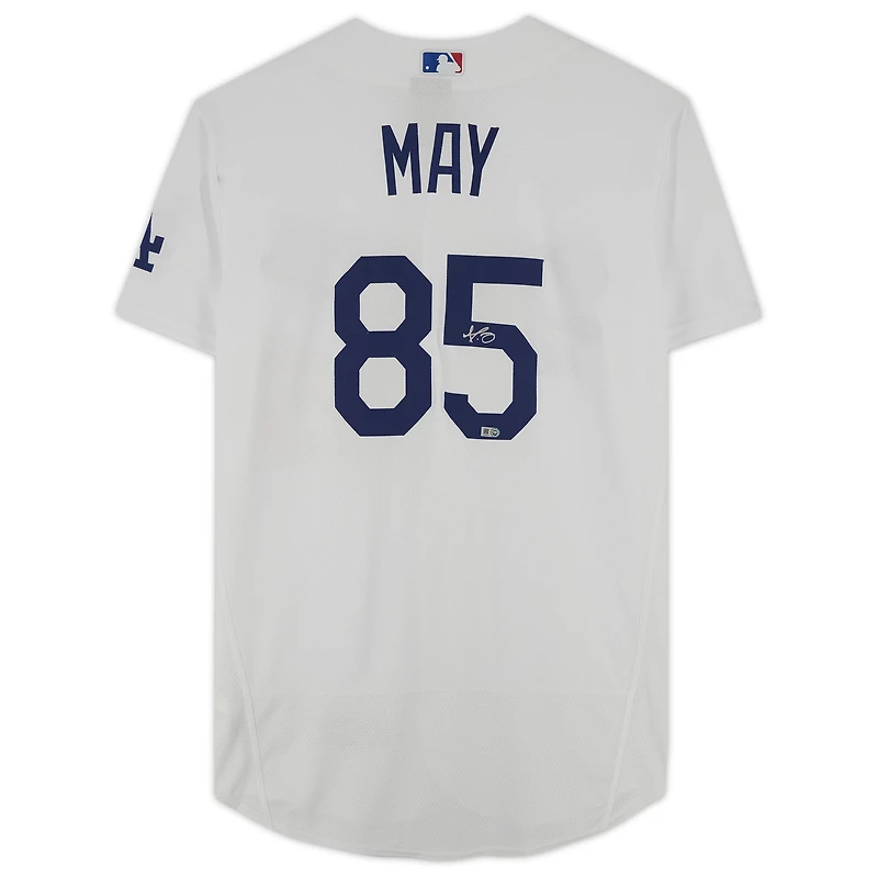 Dustin May Los Angeles Dodgers Autographed White Nike Authentic Jersey