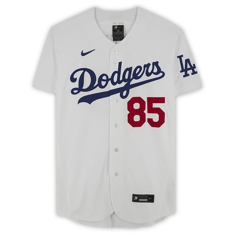 Dustin May Los Angeles Dodgers Autographed White Nike Authentic Jersey