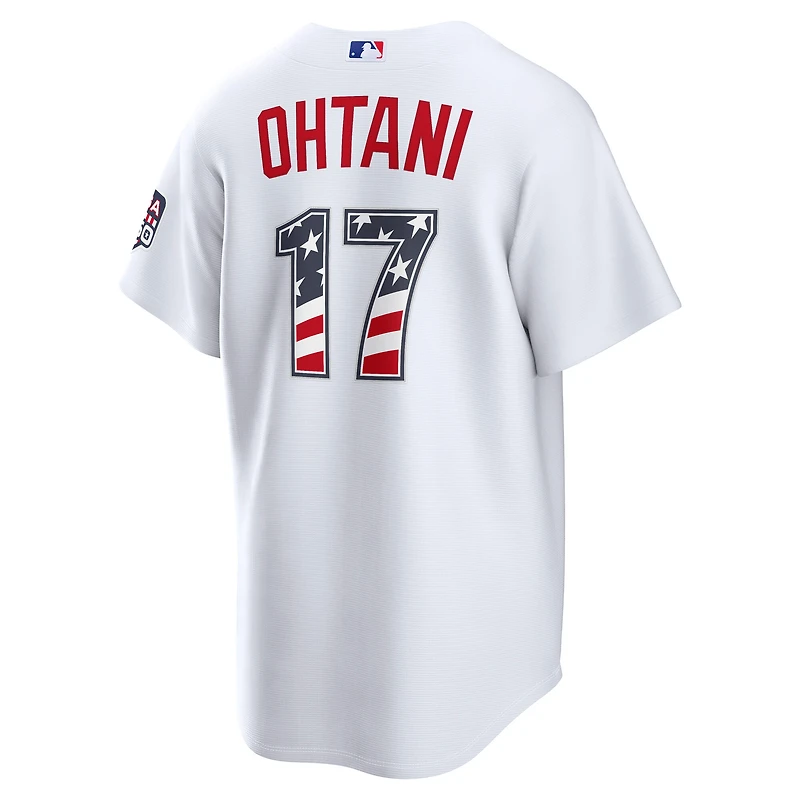 Fourth of July Men's Los Angeles Dodgers Shohei Ohtani Nike White USA 250 Stadium Jersey