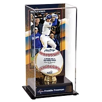 Vitrine de présentation sublimée avec image de Freddie Freeman, champion des World Series 2024 des Dodgers de Los Angeles