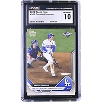 Carte Topps Now 2025 de Freddie Freeman, Los Angeles Dodgers, match 3, circuit victorieux, scelle un classique instantané de 18 manches, n° 908, authentifiée CGC