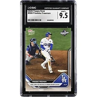 Carte Topps Now 2025 de Freddie Freeman, Los Angeles Dodgers, match 3, circuit victorieux, scelle un classique instantané de 18 manches, n° 908, authentifiée CGC 9.5