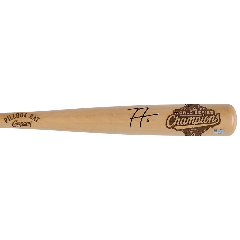 Batte Pillbox Bat Company autographiée par Freddie Freeman des Dodgers de Los Angeles, champions des World Series 2025