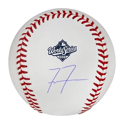Freddie Freeman Los Angeles Dodgers Autographed 2025 World Series Logo Baseball