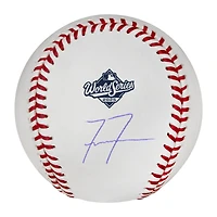 Freddie Freeman Los Angeles Dodgers Autographed 2025 World Series Logo Baseball