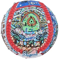 Ballon de baseball autographié par Freddie Freeman des Dodgers de Los Angeles - Illustration de Charles Fazzino - XP14012972