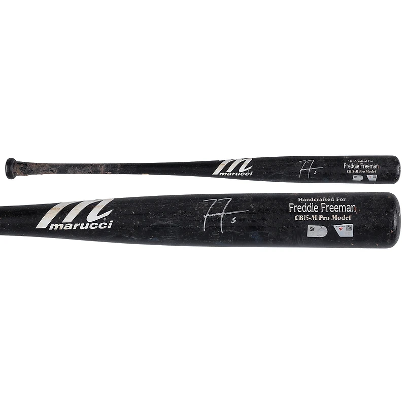 Freddie Freeman Los Angeles Dodgers Autographed Game-Used Black Marucci Bat from the 2025 MLB Season - NF70453624