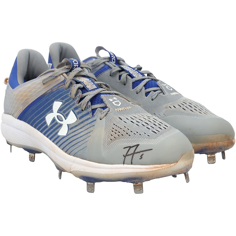 Freddie Freeman Los Angeles Dodgers Autographed Game-Used Gray Under Armour Cleats from the 2025 MLB Season - NF70453642-43