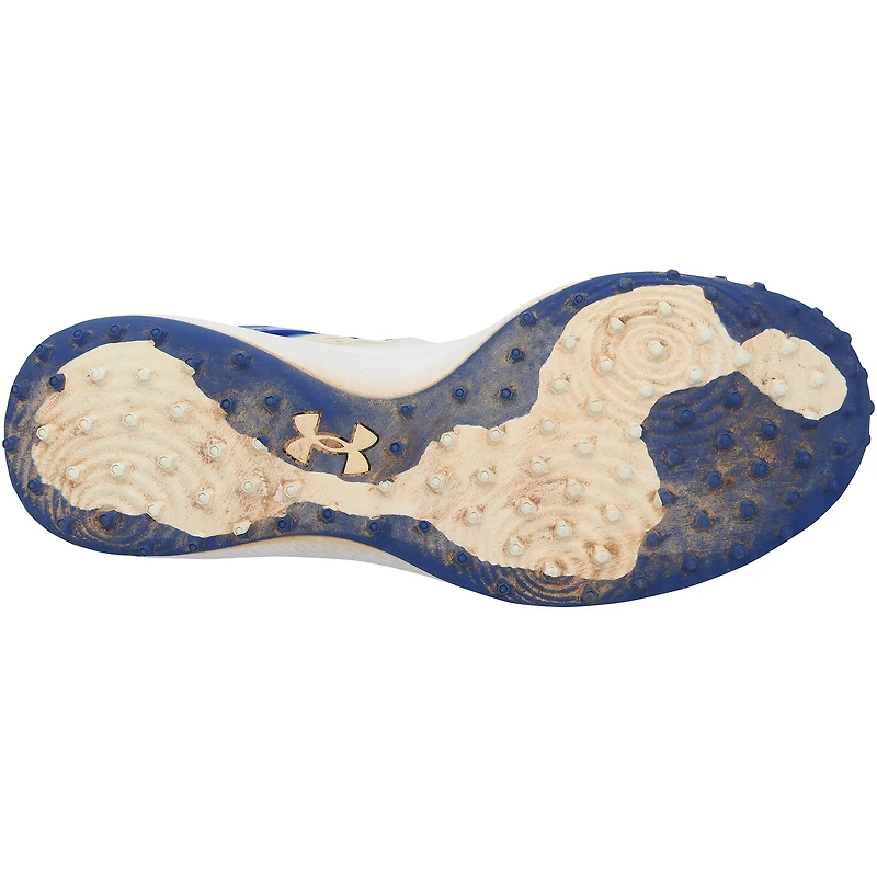 Chaussures Under Armour royales et blanches portées par Freddie Freeman, des Dodgers de Los Angeles, lors de la saison 2025 de la MLB (NF70453651-52) - Autographiées par le joueur