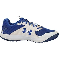 Chaussures Under Armour royales et blanches portées par Freddie Freeman, des Dodgers de Los Angeles, lors de la saison 2025 de la MLB - NF70453653-54