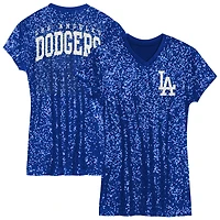 Girls Preschool  Royal Los Angeles Dodgers Sequin V-Neck Dress