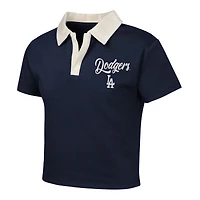 Girls Youth Navy Los Angeles Dodgers Base Trainer Johnny Polo and Skort Set