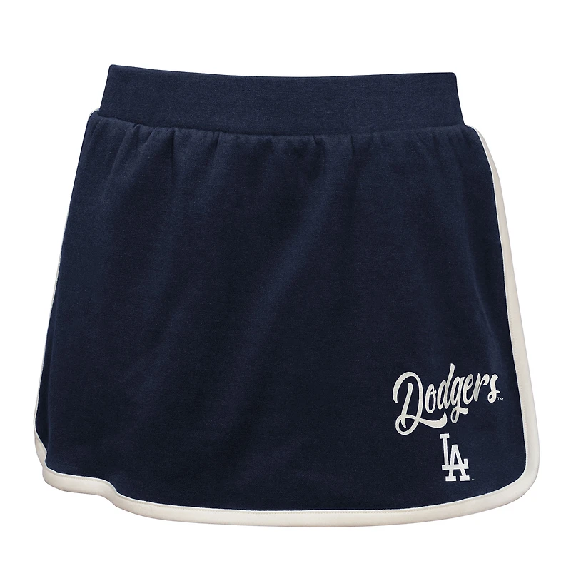 Ensemble polo et jupe-short Johnny pour filles bleu marine des Los Angeles Dodgers