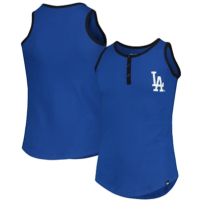 NWE DODGRS BLUE Junior GIRLS HENLEY TANK TANYTHGRL