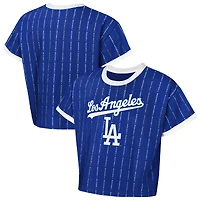 Girls Youth Outerstuff  Royal Los Angeles Dodgers Tech Keeper Fashion T-Shirt