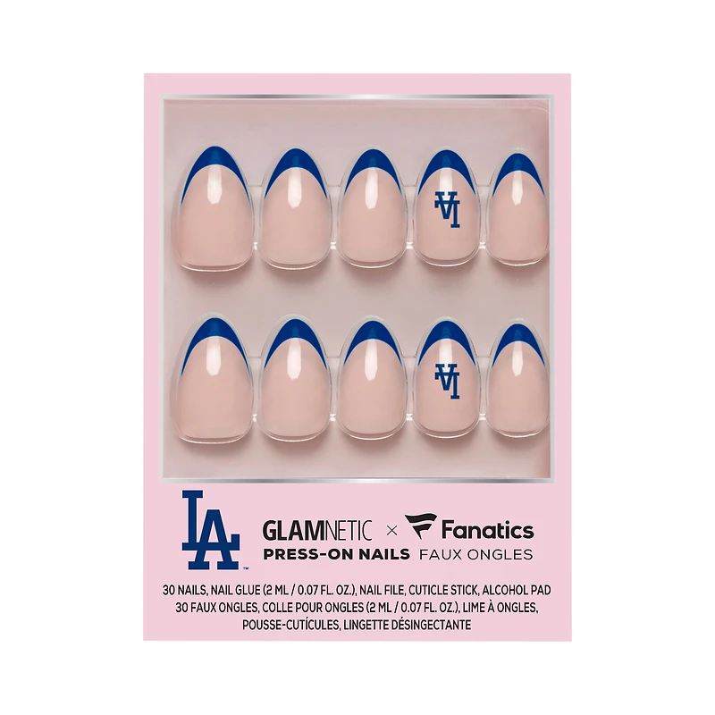 Kit manucure Glamnetic x Fanatics Los Angeles Dodgers