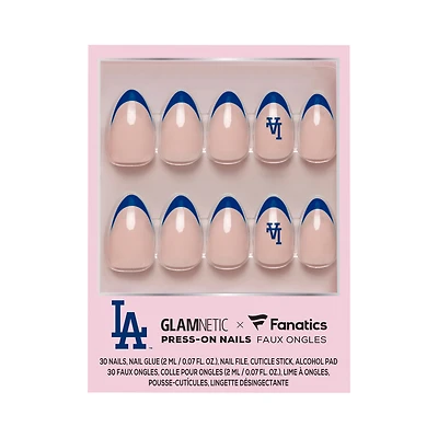 Kit manucure Glamnetic x Fanatics Los Angeles Dodgers