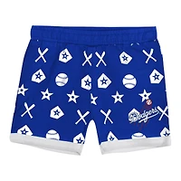 Infant  Blue Los Angeles Dodgers On Deck 2-Piece Diaper Cover Set