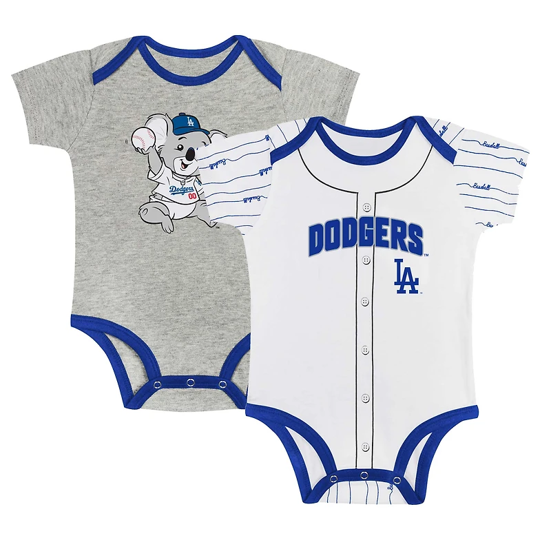 Infant Los Angeles Dodgers Play Ball 2-Pack Bodysuit Set
