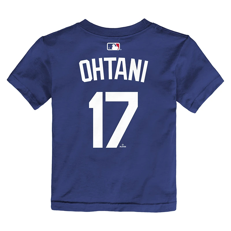 Infant Nike Shohei Ohtani Rush Blue Los Angeles Dodgers Name & Number T-Shirt